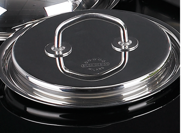 Silga Teknika 5 L (5.25 Qt) Stainless Steel Low Casserole 24cm (9.5)